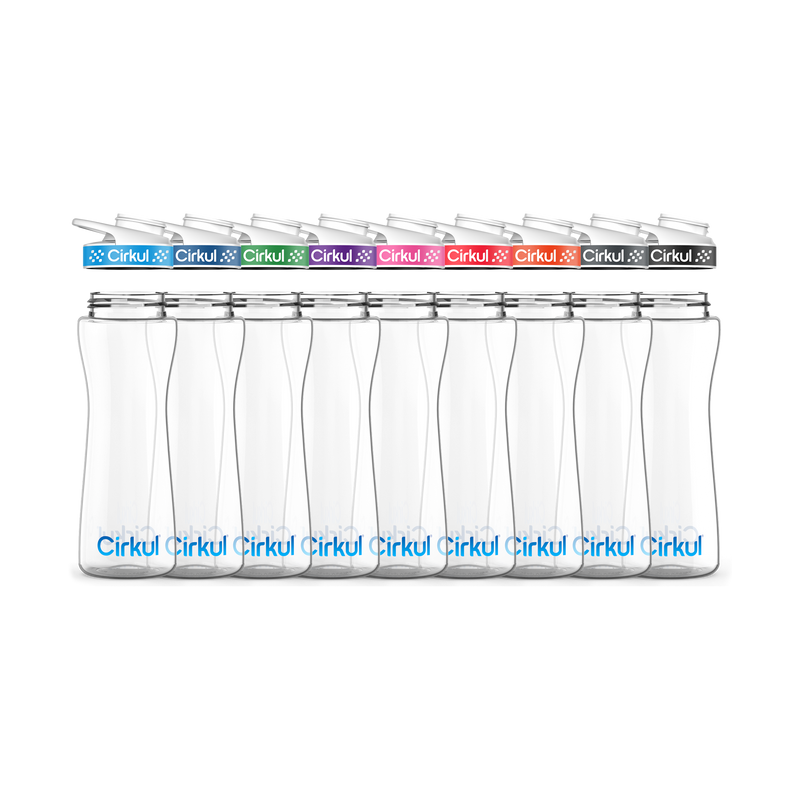 22oz. Plastic Bottle & Comfort Grip Lid B7W6