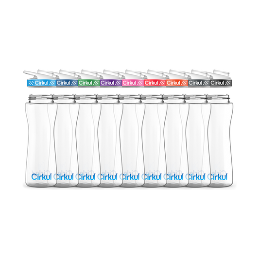22oz. Plastic Bottle & Comfort Grip Lid B7W6