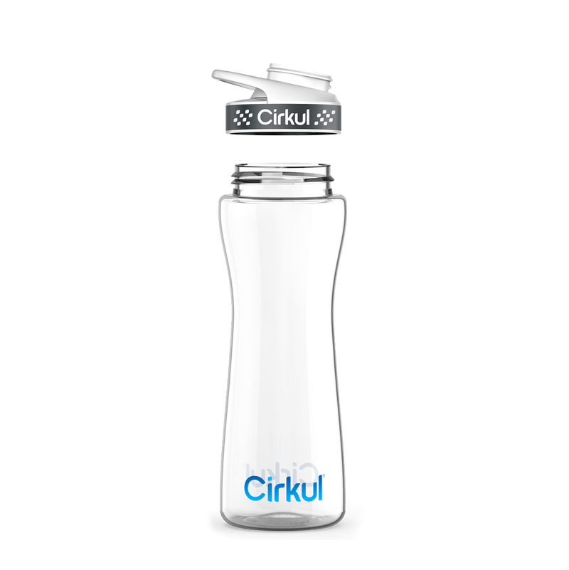 22oz. Plastic Bottle & Comfort Grip Lid B7W6