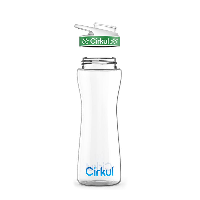 22oz. Plastic Bottle & Comfort Grip Lid B7W6