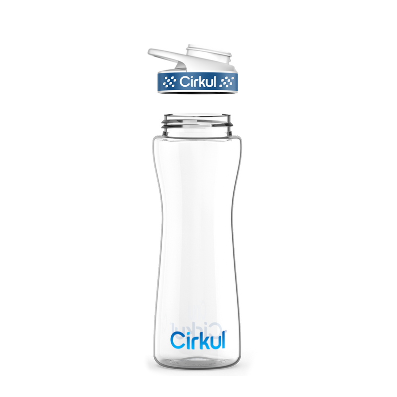 22oz. Plastic Bottle & Comfort Grip Lid B7W6