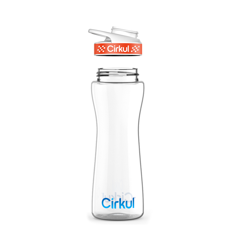 22oz. Plastic Bottle & Comfort Grip Lid B7W6