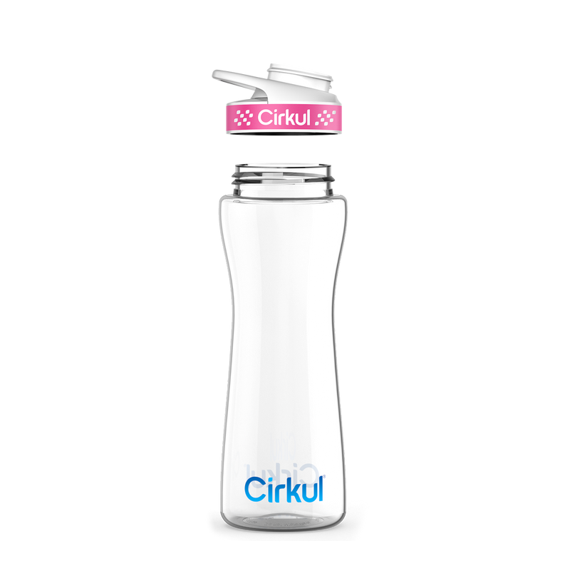 22oz. Plastic Bottle & Comfort Grip Lid B7W6