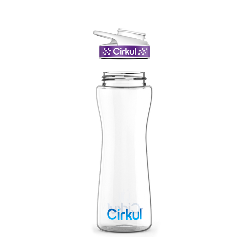22oz. Plastic Bottle & Comfort Grip Lid B7W6