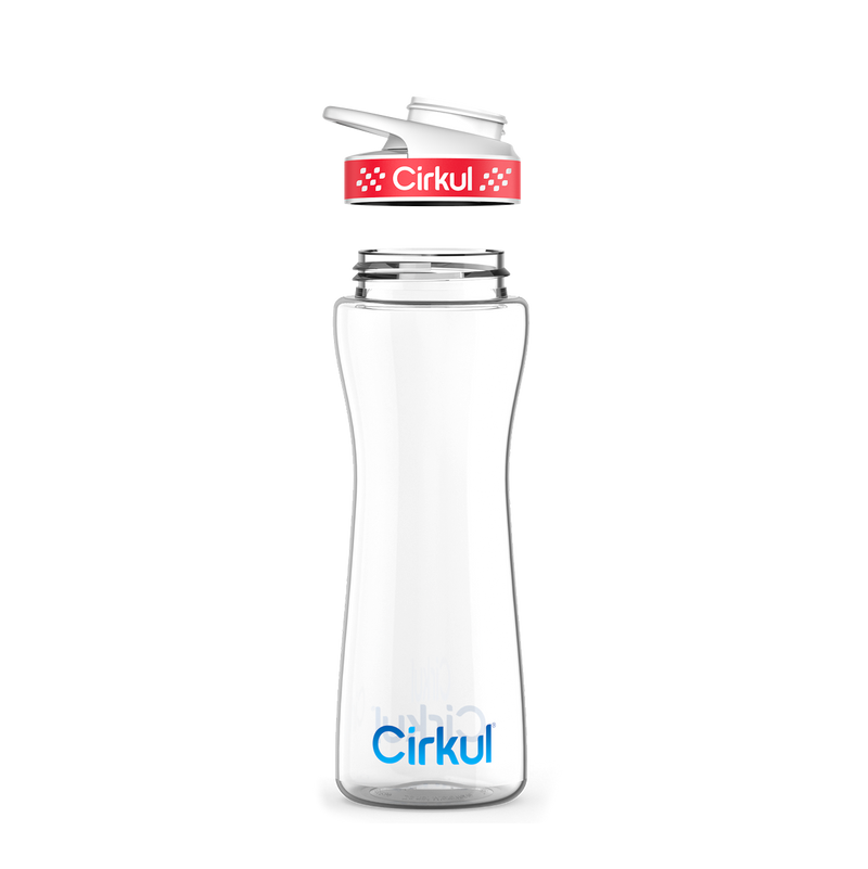 22oz. Plastic Bottle & Comfort Grip Lid B7W6