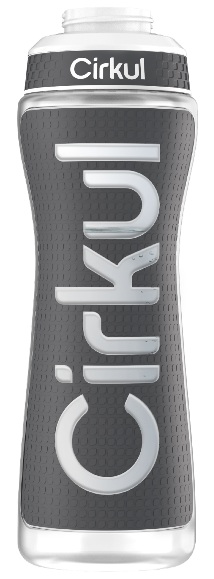 22oz. Grip Squeeze Plastic Bottle & Sport Lid 8C9I